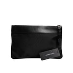 Dolce & Gabbana Multicolor Leopard Jacquard Print Logo Plaque Pouch Bag