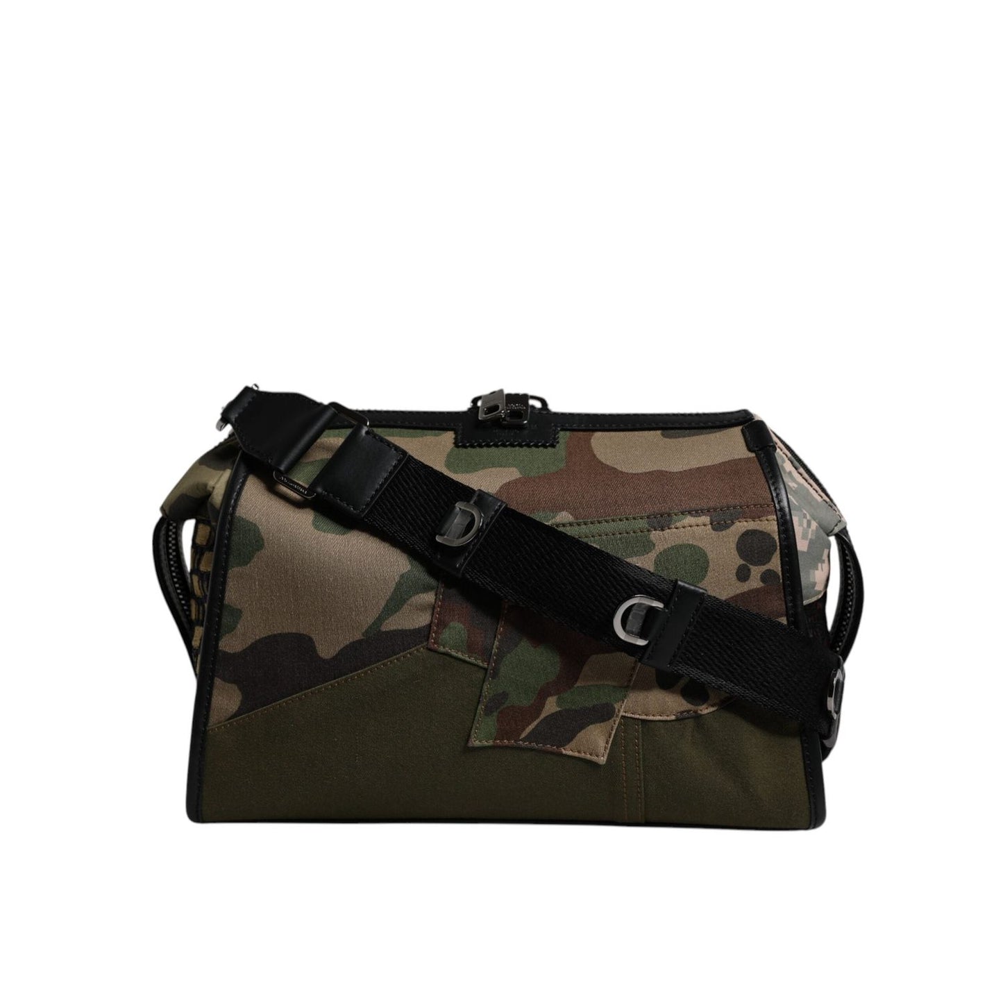 Dolce & Gabbana Multicolor Camouflage Patchwork Crossbody Bag