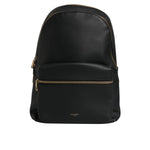 Dolce & Gabbana Black DG Leather Logo Print Travel Back Pack Bag