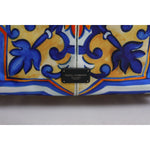 Dolce & Gabbana Multicolor Majolica Print Nylon Travel Backpack Bag