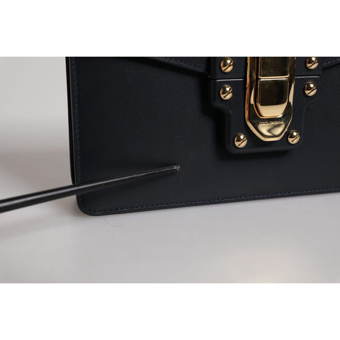 Dolce & Gabbana Black Calfskin Leather Shoulder Strap Bag BAG4307