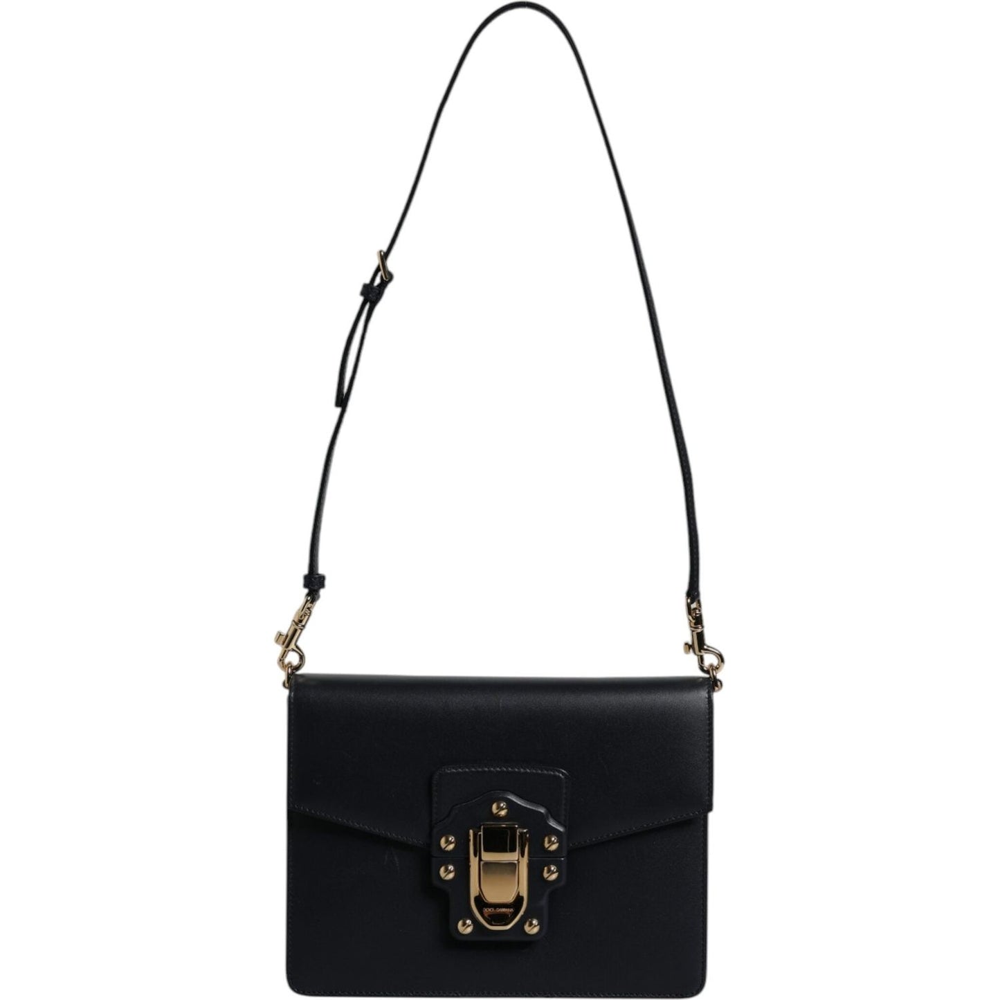 Dolce & Gabbana Black Calfskin Leather Shoulder Strap Bag BAG4309