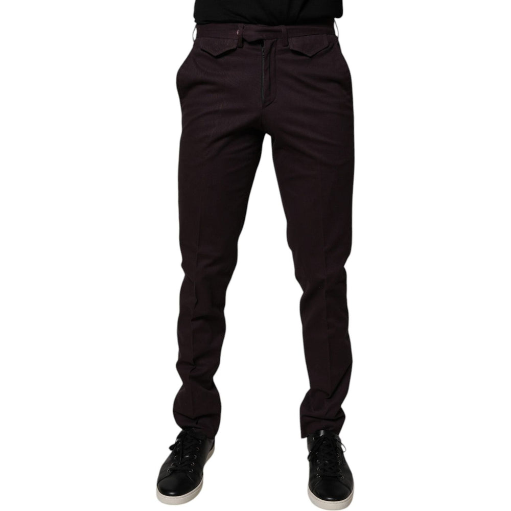 BENCIVENGA Brown Pure Cotton Slim Fit Men Dress Pants 1728,67345645728,BENCIVENGA,Brown,Clothing,IT46 | S,Jeans & Pants - Men - Clothing,Material: 100% Cotton,Men,Men - Clothing,New with tags PAN71853-46