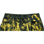Dolce & Gabbana Black Yellow Tie Dye Tattered Skinny Men Denim Jeans PAN75159-48