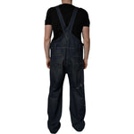 Dolce & Gabbana Dark Blue Cotton Men Jumpsuit Denim Jeans PAN75170-50