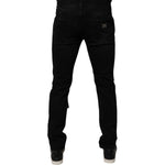 Dolce & Gabbana Black Ripped Cotton Skinny Men Denim Jeans PAN75231-50