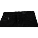 Dolce & Gabbana Black Ripped Cotton Skinny Men Denim Jeans PAN75231-50