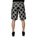 Dolce & Gabbana Black White Linen Bermuda Shorts PAN75724-48