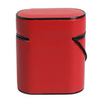 Dolce & Gabbana Red Calfskin Leather Logo Print Flip Holder Airpods Case SMY10654