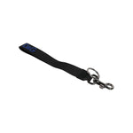 Dolce & Gabbana Black Logo Nylon Silver Brass Men Holder Keychain Keyring SMY10697#