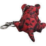 Dolce & Gabbana Red Black Polyester Animal Silhouette Keychain Keyring SMY10698