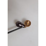 Dolce & Gabbana Gold Brass Black Pearl Clip On Dangling Jewelry Earrings SMY10508