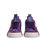 Dolce & Gabbana Purple Leather DG Logo Low Top Sneakers Shoes