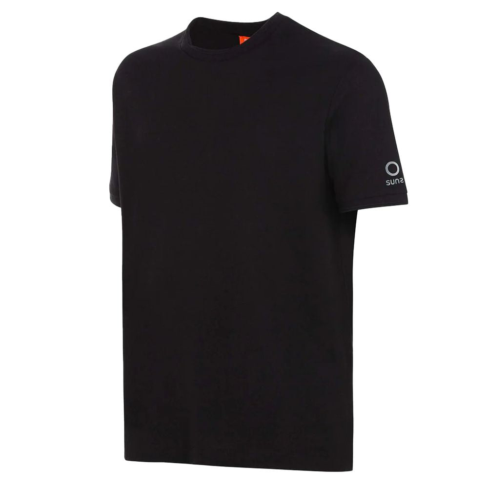 Suns Black Cotton T-Shirt SU-15214-L