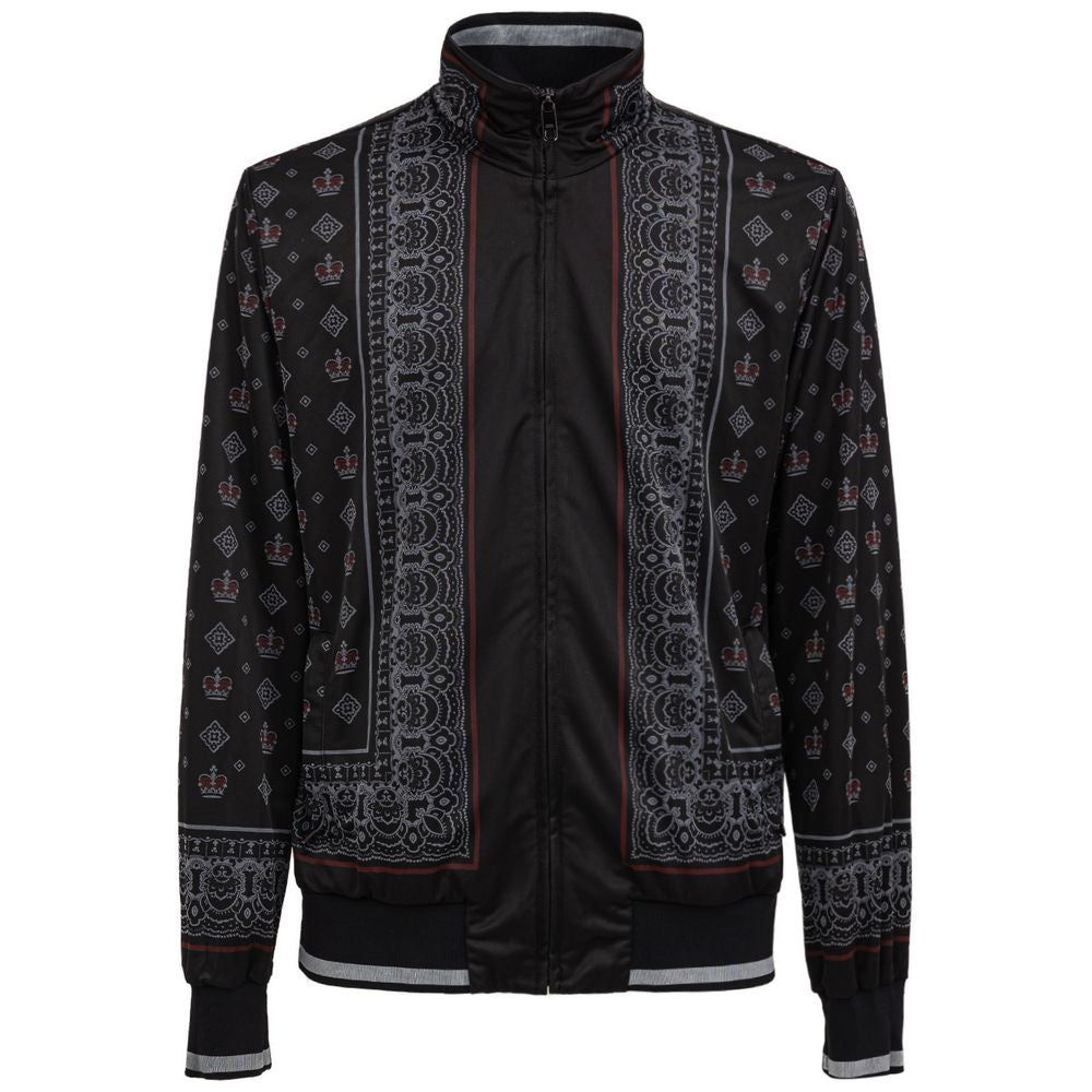 Dolce & Gabbana Black Polyester Sweatshirt DO-8350676-IT50 | L