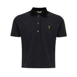 Fendi Black Cotton Polo Shirt FE-8584676-IT40 | M