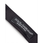Dolce & Gabbana Black Silk Bowty DO-8283676-ONE SIZE