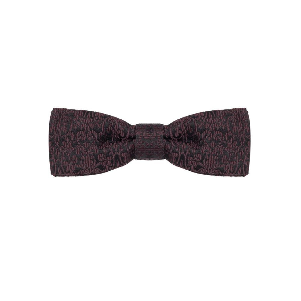 Dolce & Gabbana Black Silk Bowty DO-8299676-ONE SIZE
