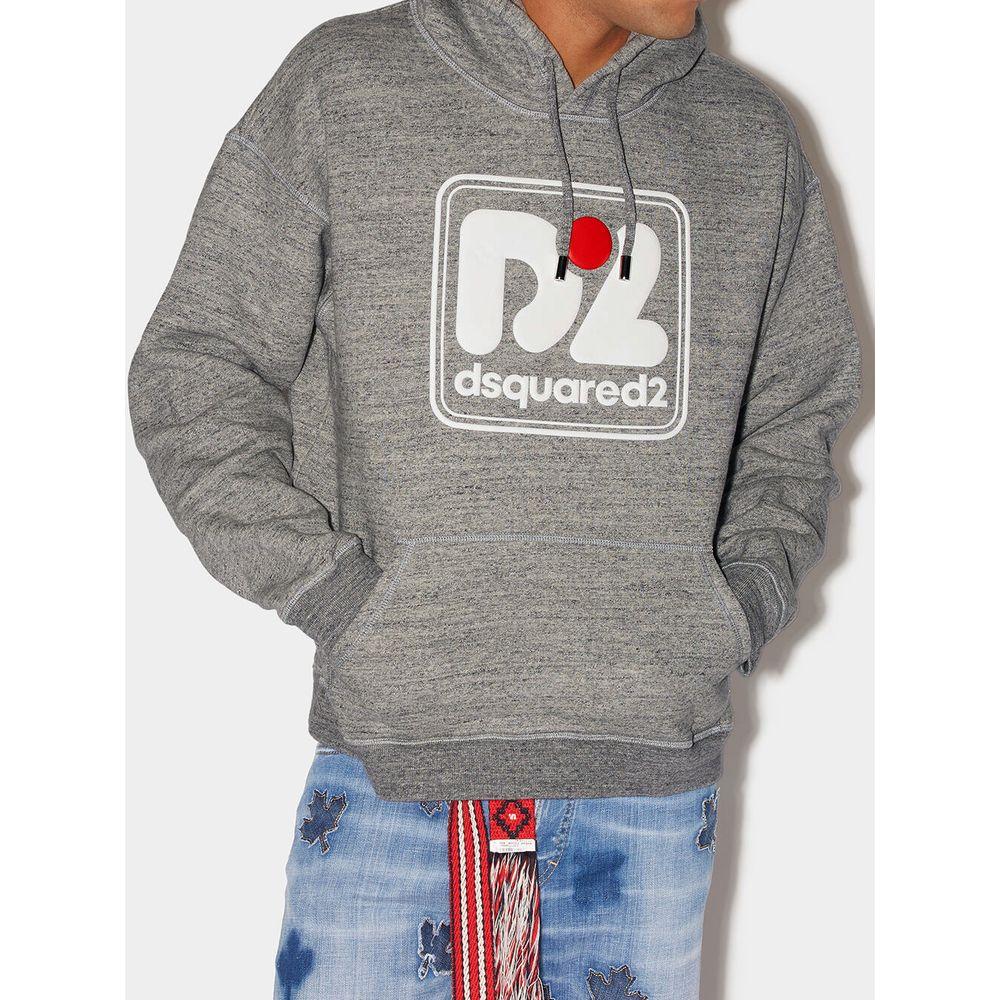 Dsquared² Gray Cotton Hoody DS-5237662-XXL