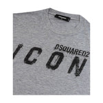 Dsquared² Sleek Gray Cotton Tee for Stylish Men DS-4643662-XS