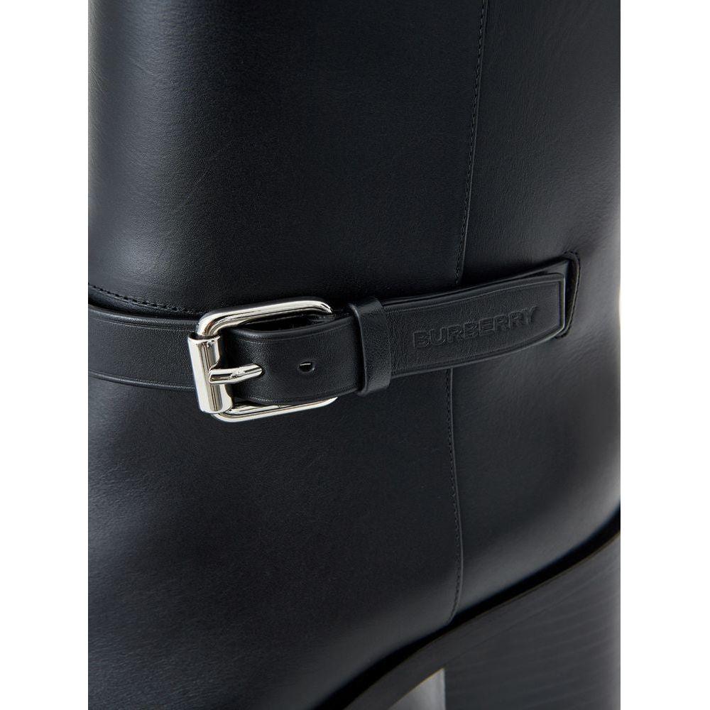 Burberry Black Leather Boot BU-247676-EU39/US9