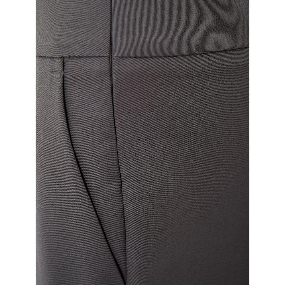 Lardini Chic Gray Wool Trousers for Sophisticated Style LA-1132662-IT40|S