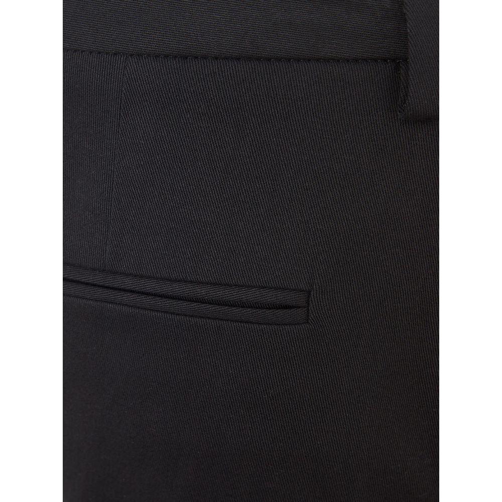 Lardini Italian Elegance Cotton Black Trousers LA-1117676-IT40|S