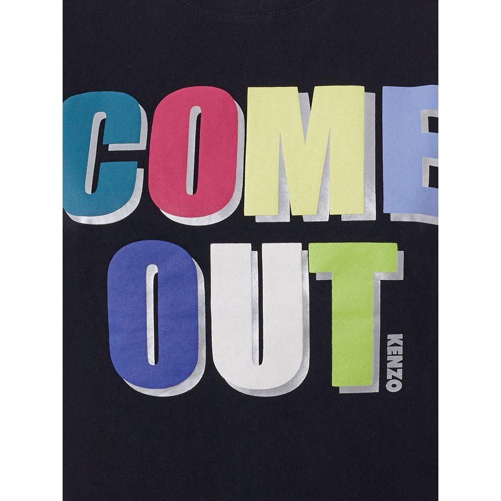 Kenzo Elegant Cotton Tee in Timeless Black Kenzo Black