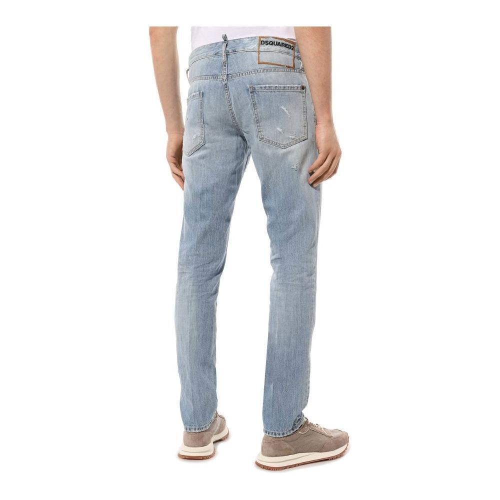 Dsquared² Light Blue Cotton Men Jeans DS-15247-IT50 | L