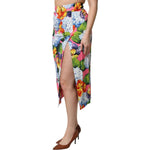 Dolce & Gabbana Multicolor Floral High Waist Midi Skirt SKI2128-36