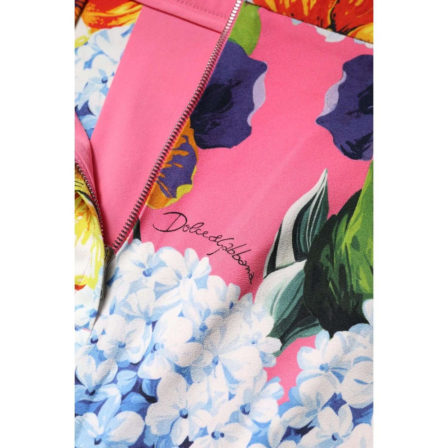 Dolce & Gabbana Multicolor Floral High Waist Midi Skirt SKI2128-36