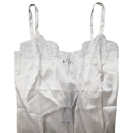 Dolce & Gabbana Top White Satin Lace Tank Lingerie Underwear TSH878521-3