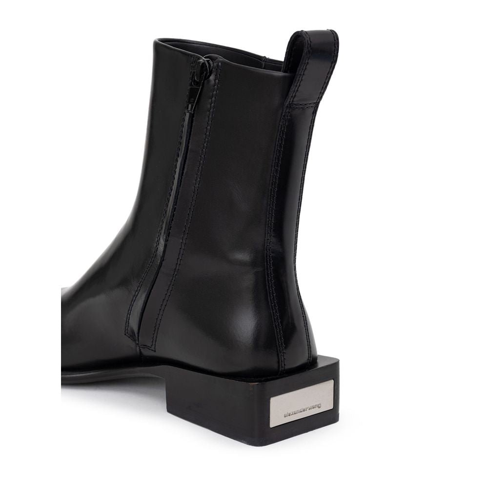 Alexander Wang Black Leather Boot AL-9000676-EU38/US8