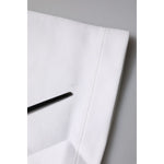 Dolce & Gabbana White Cotton Blend 3/4 Sleeves Blouse Top