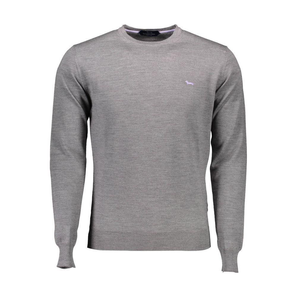 Harmont & Blaine Gray Wool Men Sweater HA-9411-XL
