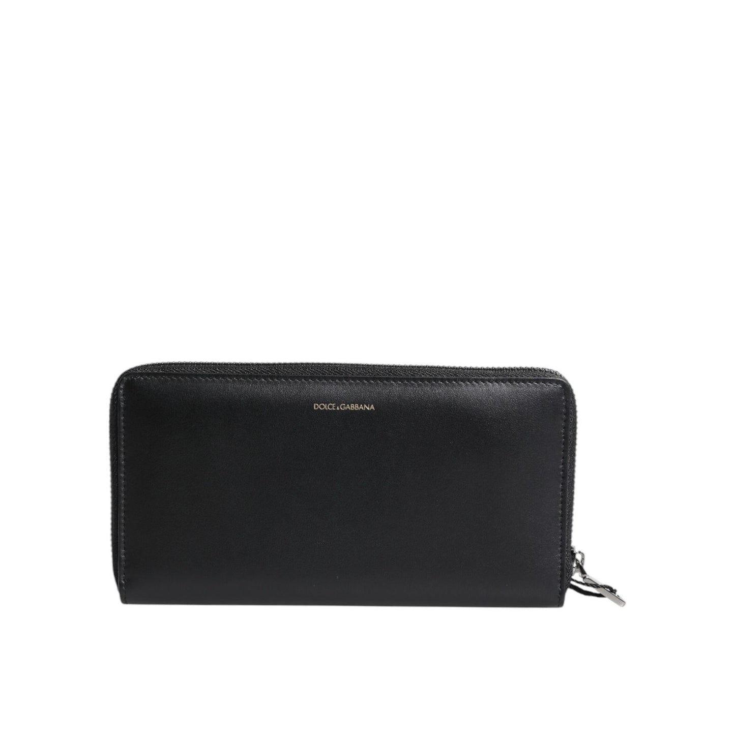 Dolce & Gabbana Black Blue Exotic Leather Embossed Continental Wallet