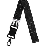 Dolce & Gabbana Black Stretch Polyester Rubberised DG Logo Keychain BEL9270