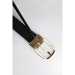 Dolce & Gabbana Blue Leather Metal Buckle Classic Belt BEL9298-90