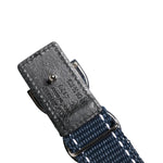 Dolce & Gabbana Blue White Cotton DG Logo Metal Buckle Belt