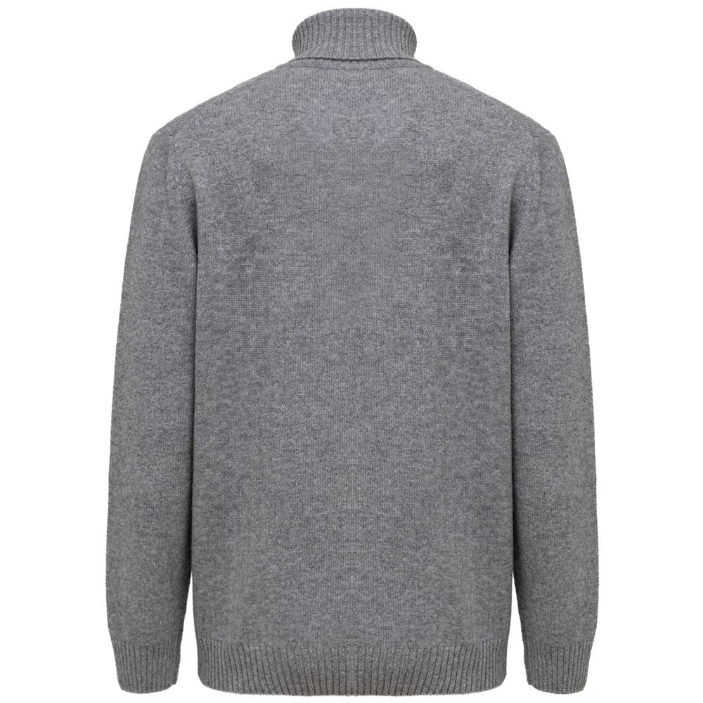 Cruciani Gray Cashmere Turtleneck CR-8746662-IT52 | XL
