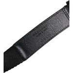 Dolce & Gabbana Black White Printed Metal Logo Buckle Belt BEL9347-100