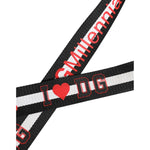 Dolce & Gabbana Black White Printed Metal Logo Buckle Belt BEL9348-100