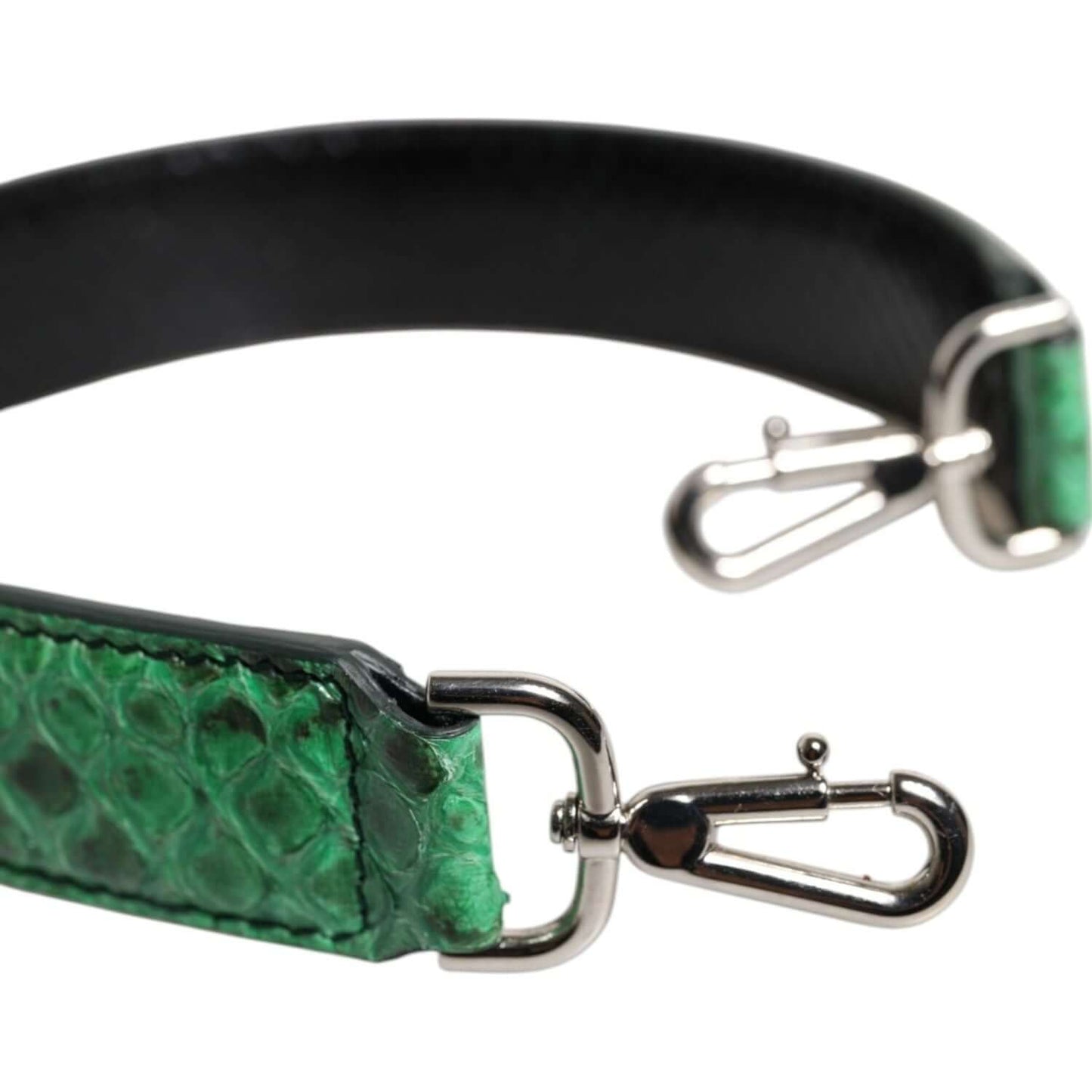 Dolce & Gabbana Black Green Exotic Leather Bag Shoulder Strap WMB445