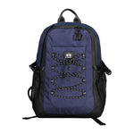 La Martina Blue Polyester Men Backpack LA-20565