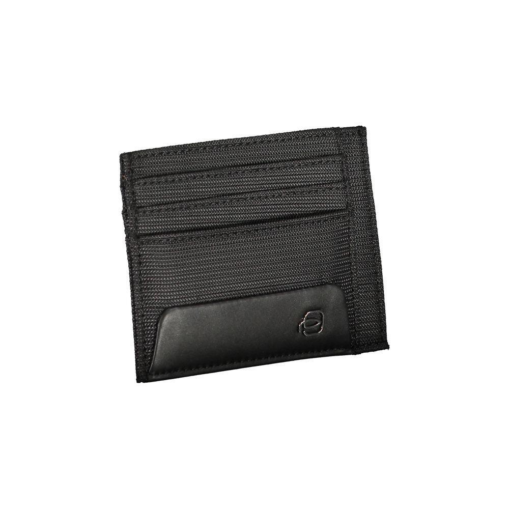 Piquadro Sleek Recycled Material Card Holder 1728,67403481248,Bags,Black,Men,Men - Bags,New with tags,Piquadro,Wallets - Men - Bags PI-25075