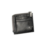 Guess Jeans Sleek Black Leather Wallet with Contrasting Accents GU-26903