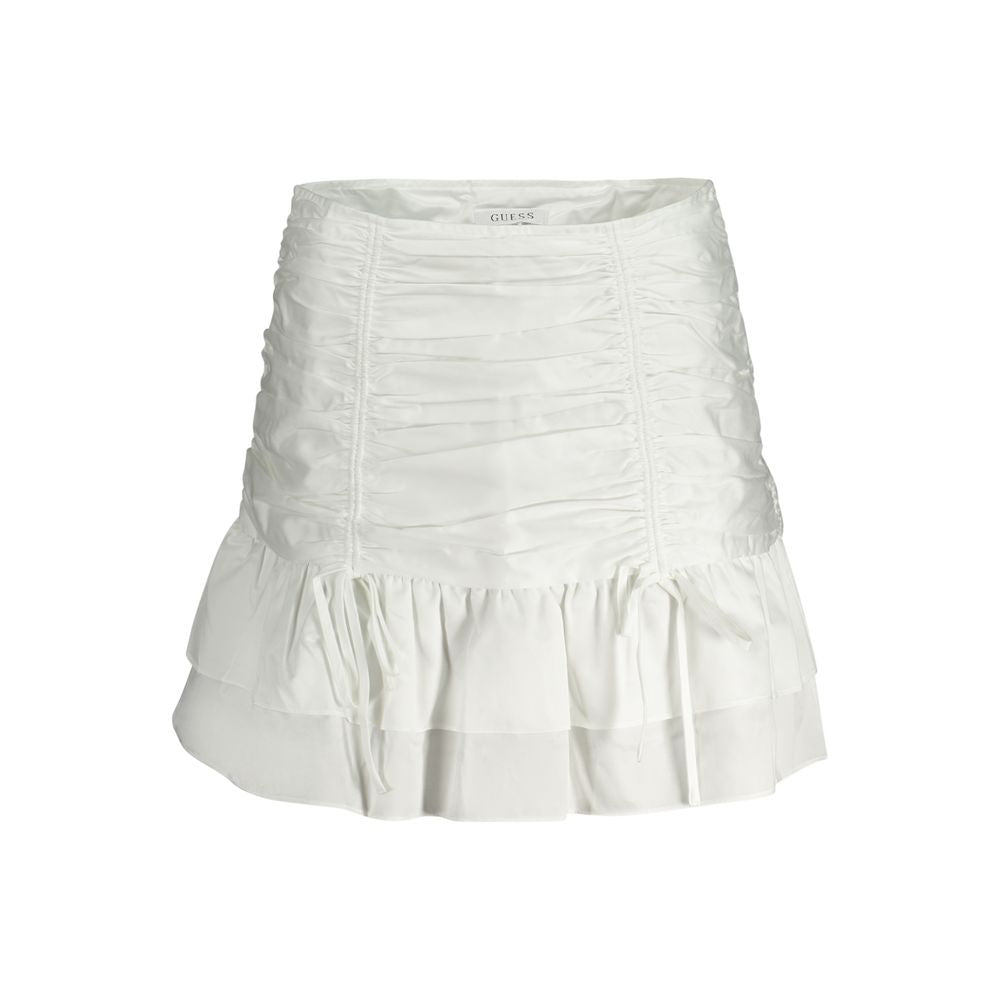 Guess Jeans White Cotton Women Skirt GU-33318-XS