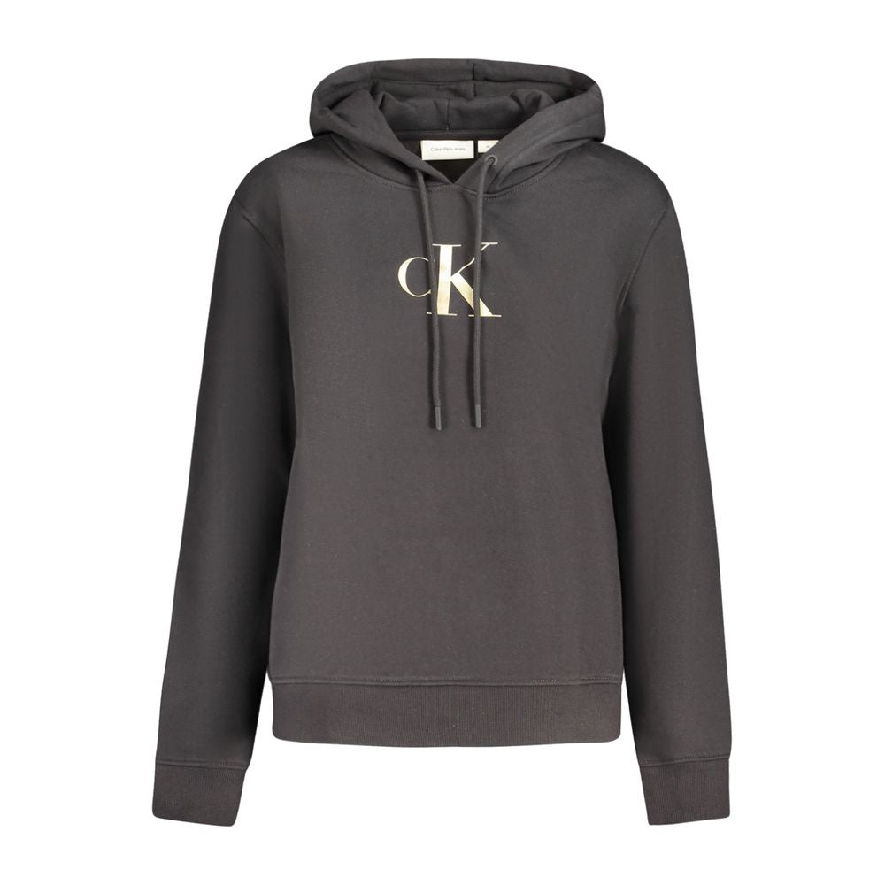 Calvin Klein Black Cotton Women Sweater CA-33782-XS