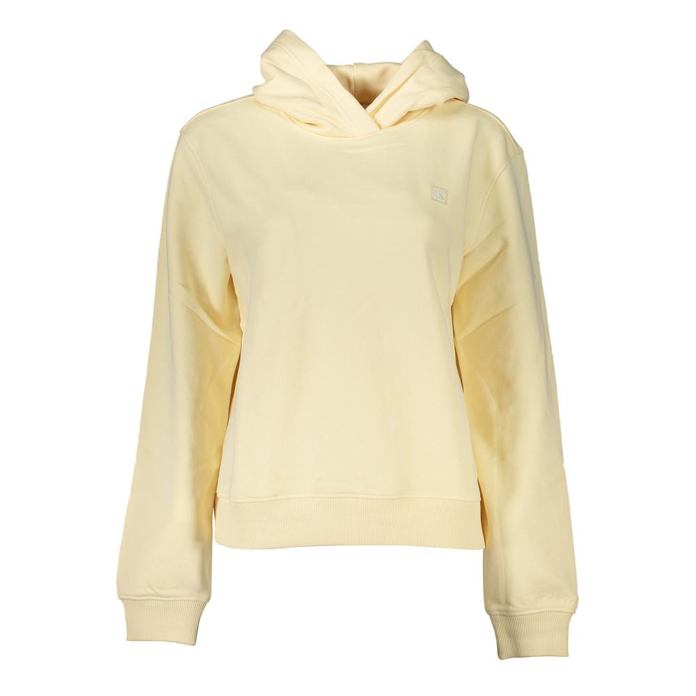 Calvin Klein Beige Brushed Logo Hooded Sweatshirt CA-26972-XL