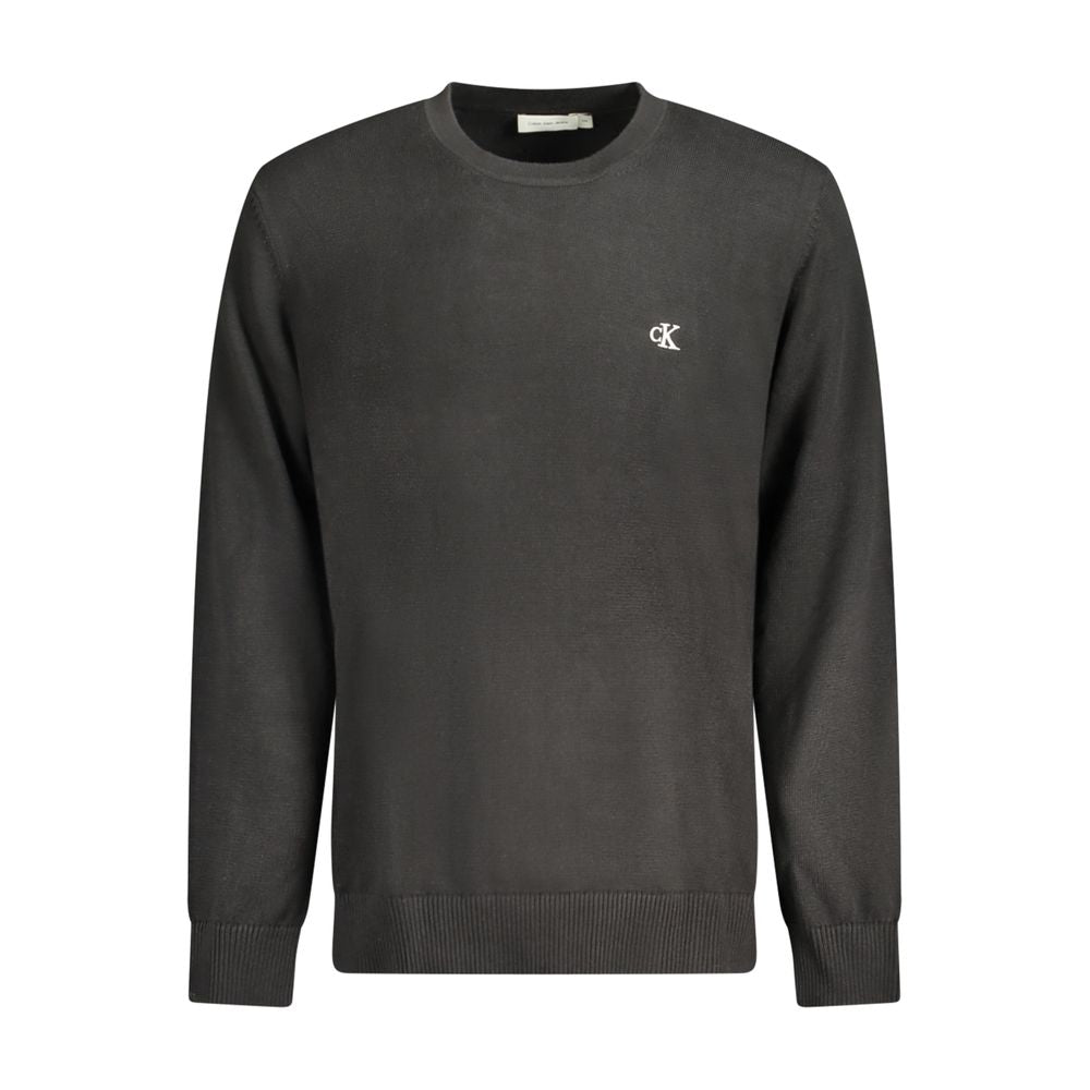 Calvin Klein Black Cotton Men Sweater CA-33812-XXL